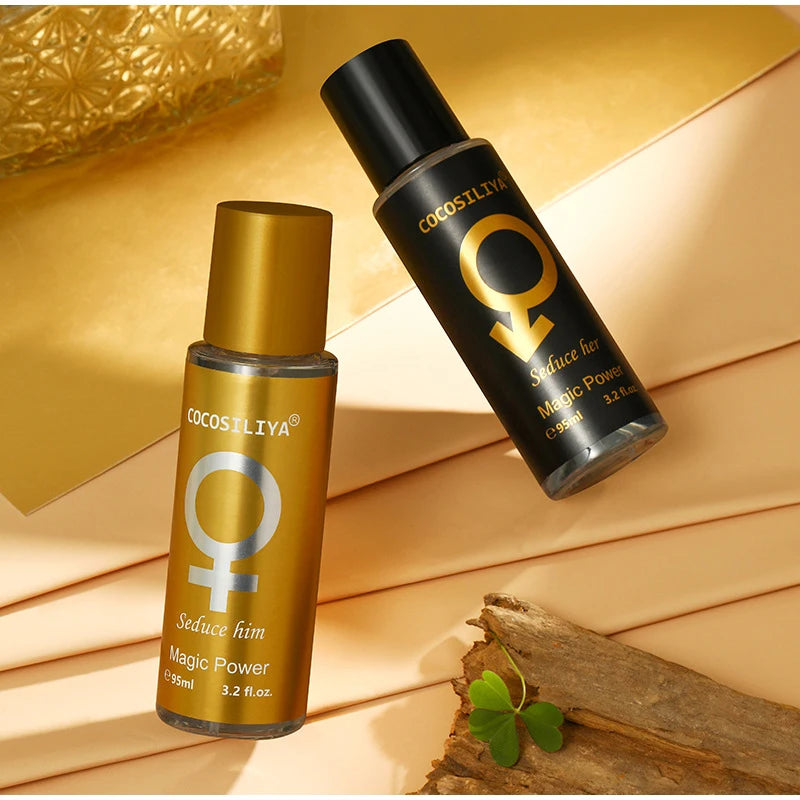 HER LOSS™ Gold Edition is a 90ML pheromone cologne for men, expertly blended with warm amber, sandalwood, and vanilla to create a seductive masculine fragrance that attracts women. This long-lasting cologne is designed to boost confidence, enhance attraction, and leave a powerful impression. Whether you're wearing it on a date, at work, or on a night out, HER LOSS™ Gold Edition is the perfect fragrance for men who want to stand out. From close-up bottle shots highlighting its premium label to flat lays with