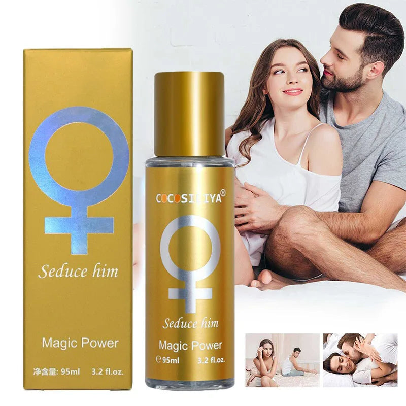 HER LOSS™ Gold Edition is a 90ML pheromone cologne for men, expertly blended with warm amber, sandalwood, and vanilla to create a seductive masculine fragrance that attracts women. This long-lasting cologne is designed to boost confidence, enhance attraction, and leave a powerful impression. Whether you're wearing it on a date, at work, or on a night out, HER LOSS™ Gold Edition is the perfect fragrance for men who want to stand out. From close-up bottle shots highlighting its premium label to flat lays with